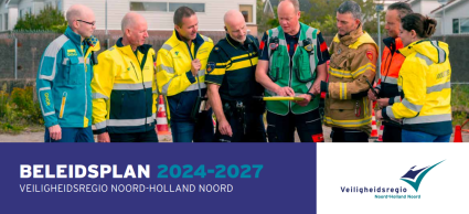 crisisfunctionarissen van Veiligheidsregio Noord-Holland Noord | voorkant beleidsplan