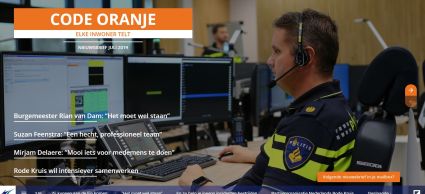 Cover van online magazine Code Oranje